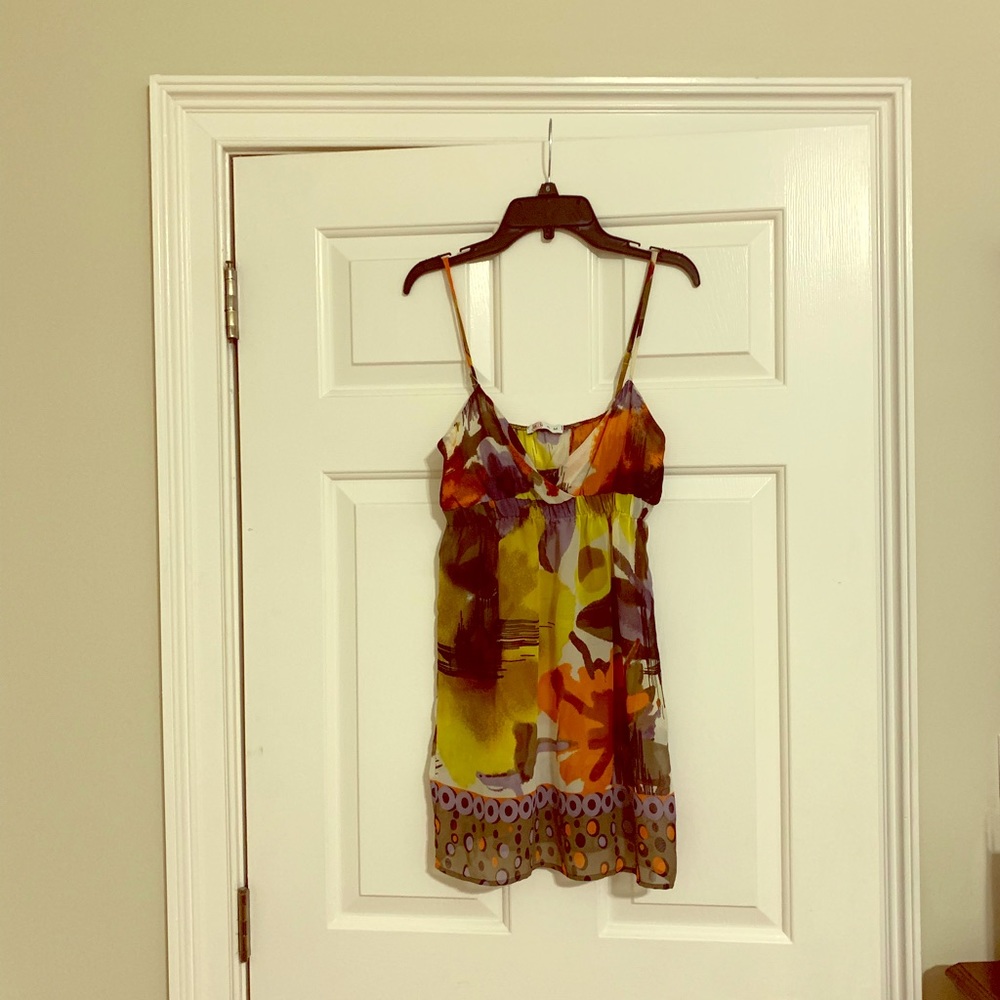 Patterned tank blouse